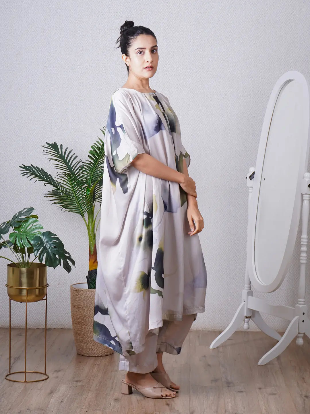 Green Kaftan Co-ord Set