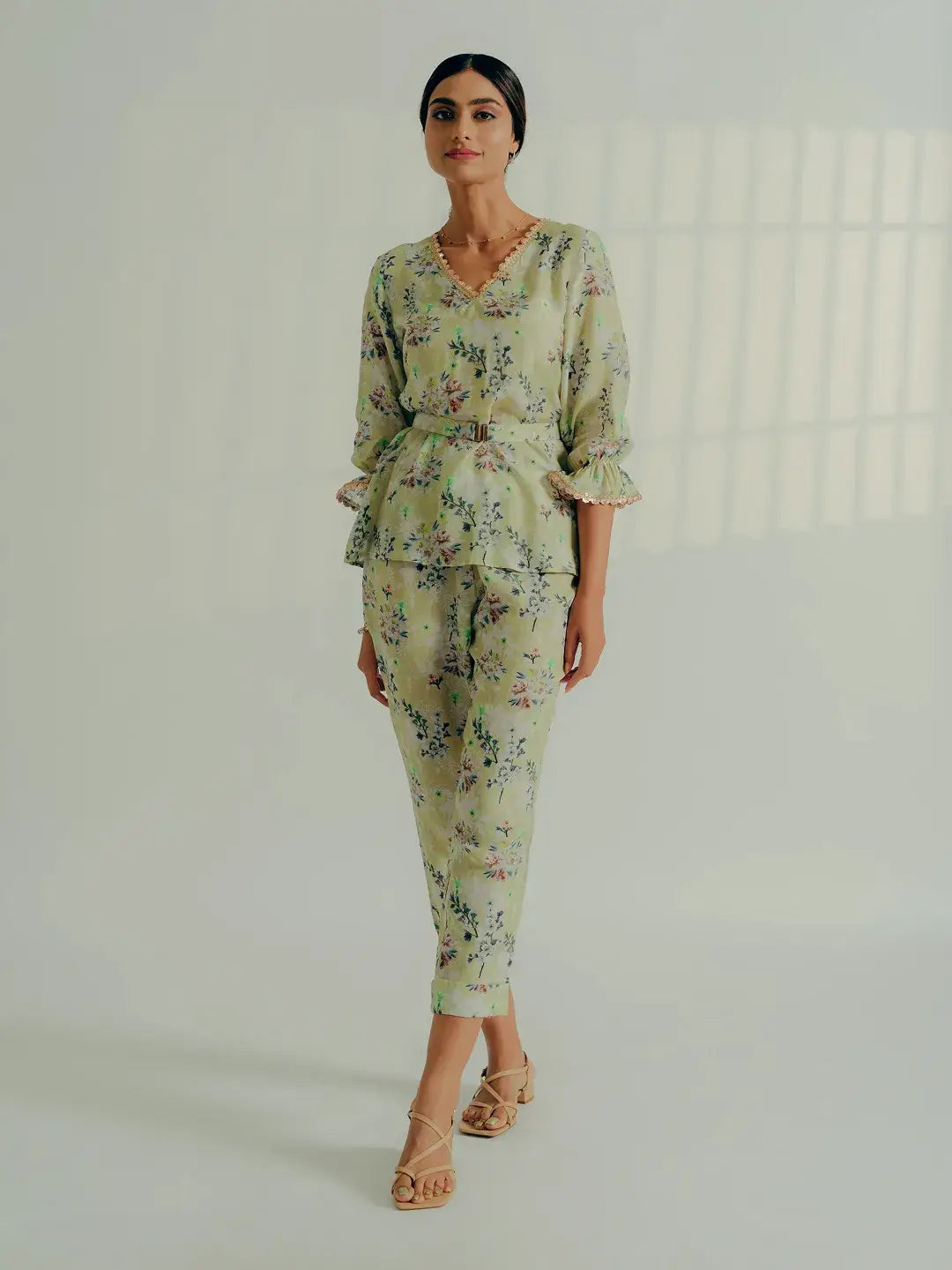 Sage floral co ord set