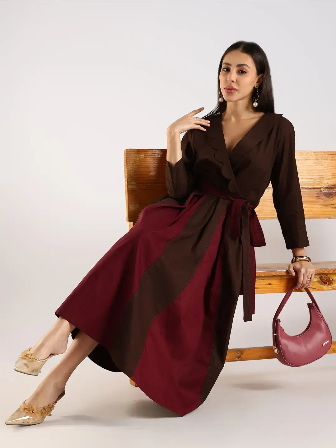 The Scallop Fold Dress