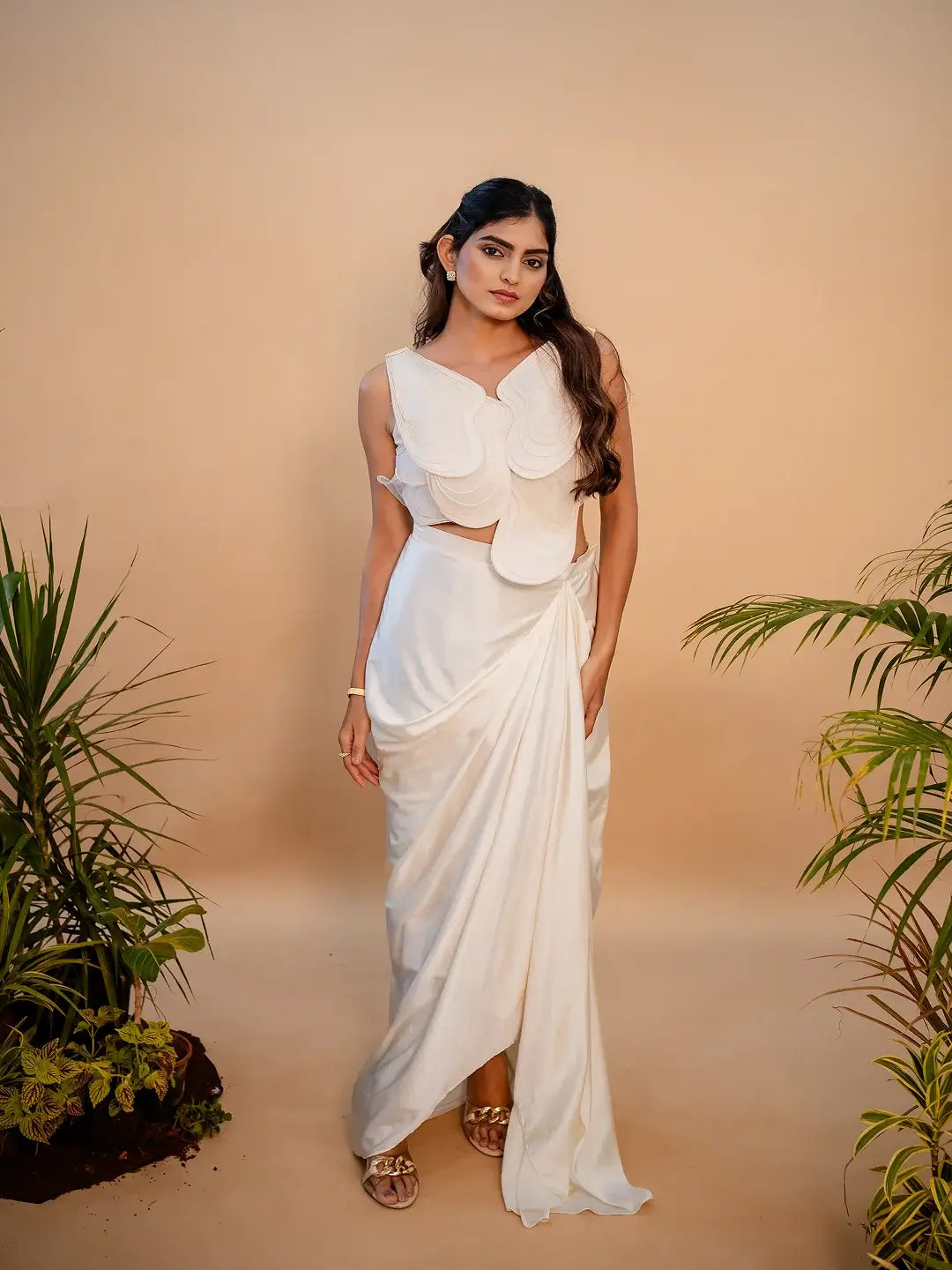 Aeris Ivory skirt Set