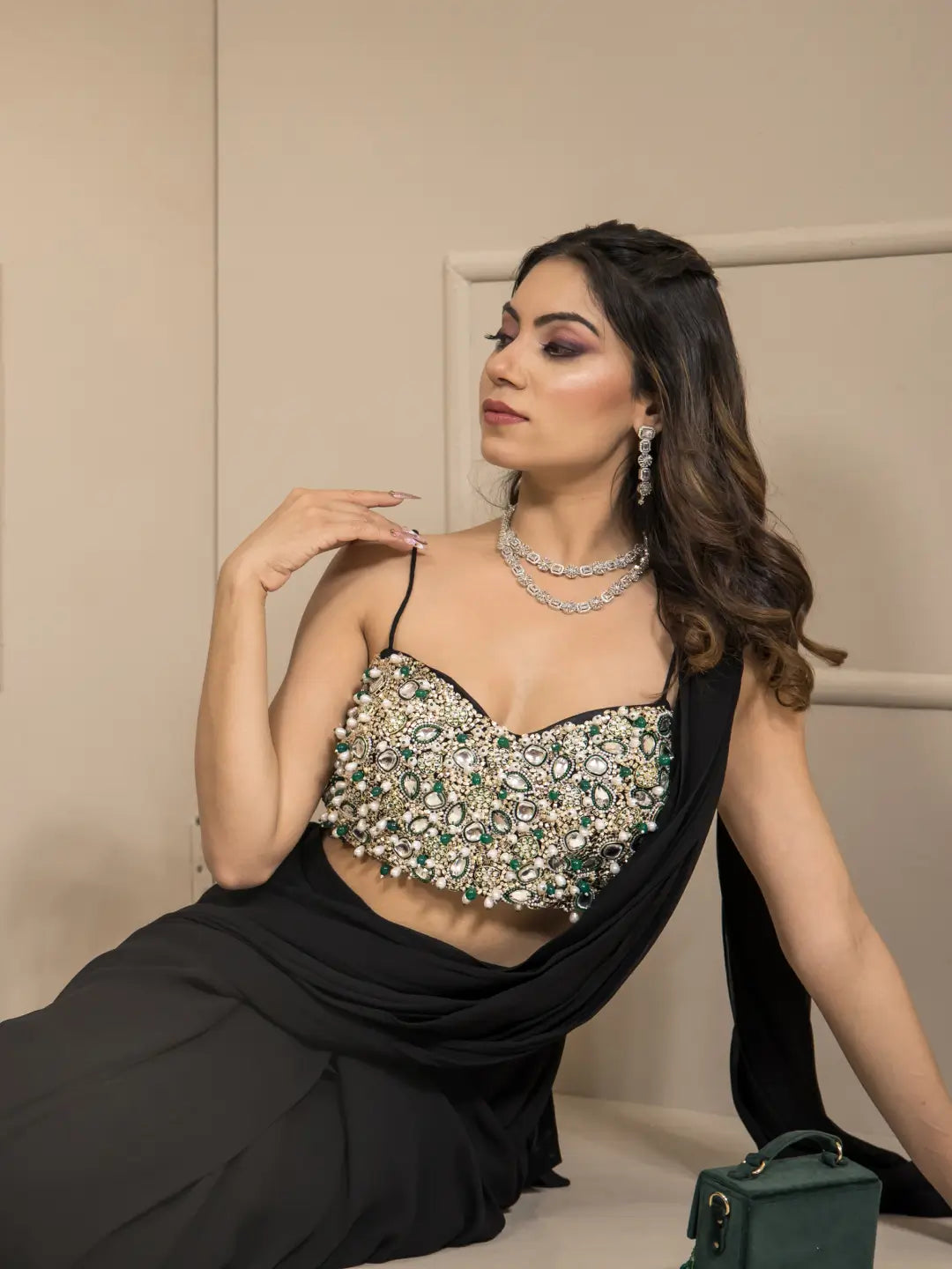 Nysaa Polki Draped Saree