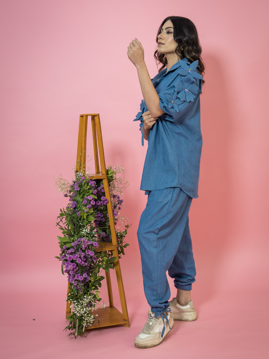 Denim Gul 3D Co-ord set