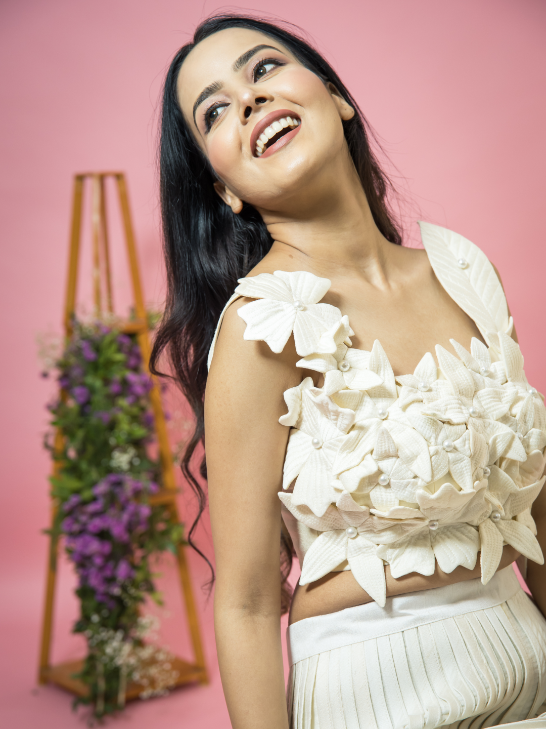 Gulbahar 3D Petal Pants Coord