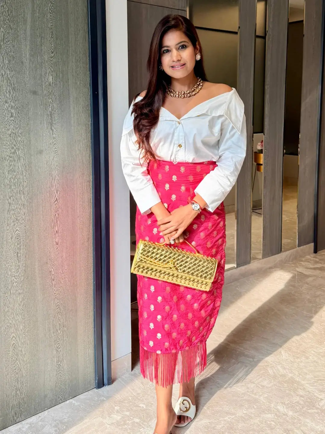 Sassy in banarsi skirt set