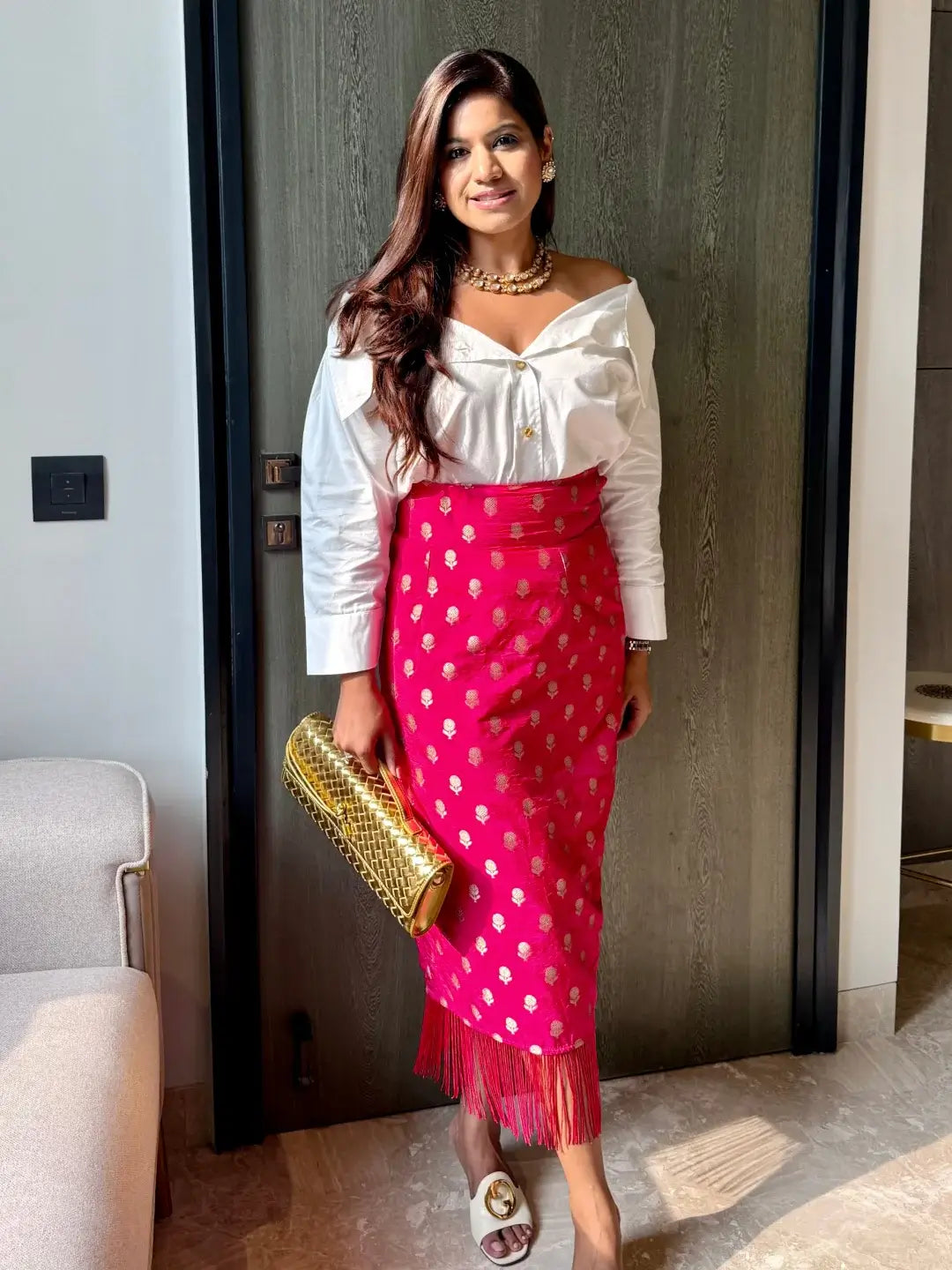 Sassy in banarsi skirt set