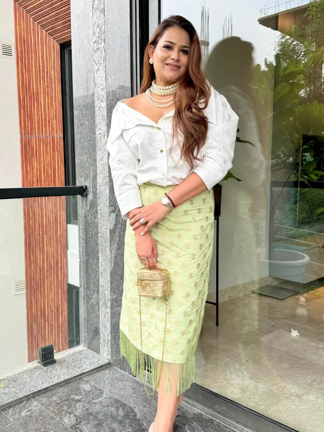 Sassy in banarsi skirt set