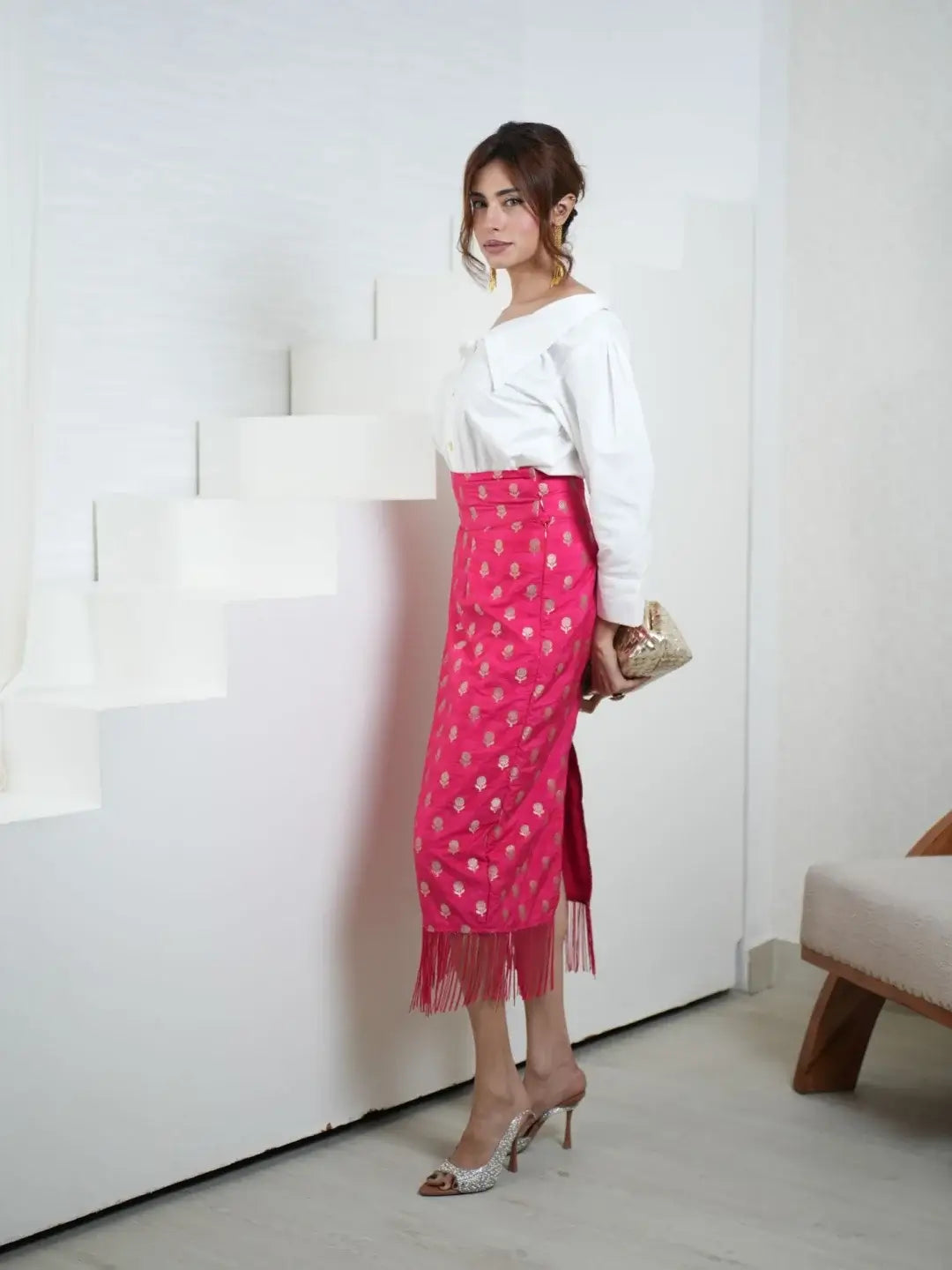 Sassy in banarsi skirt set