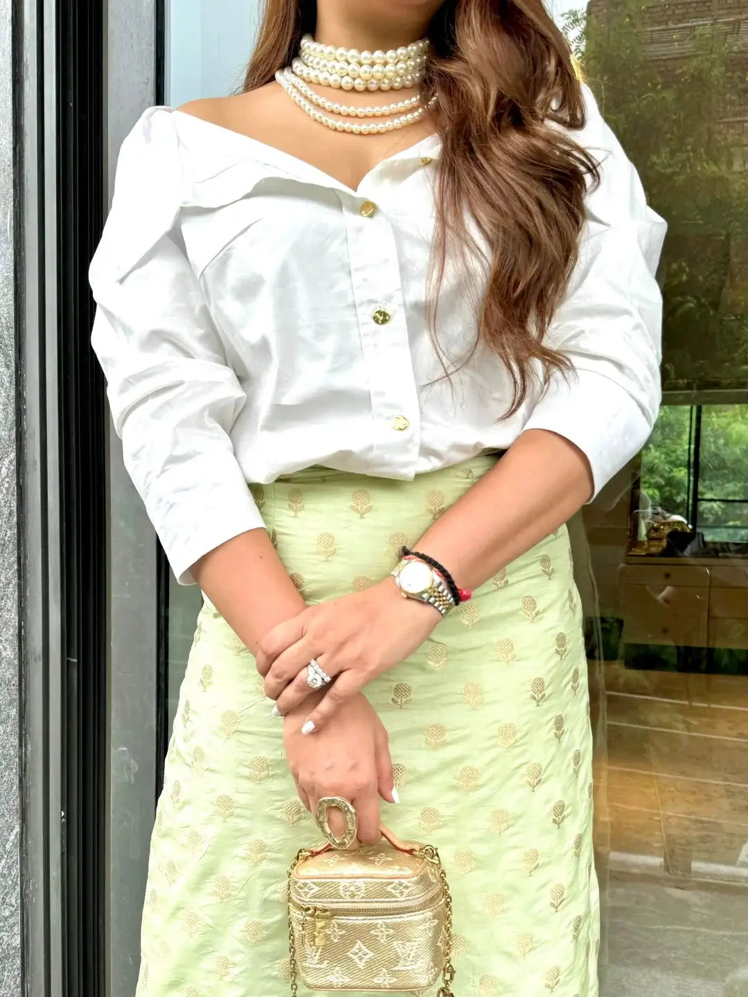 Sassy in banarsi skirt set