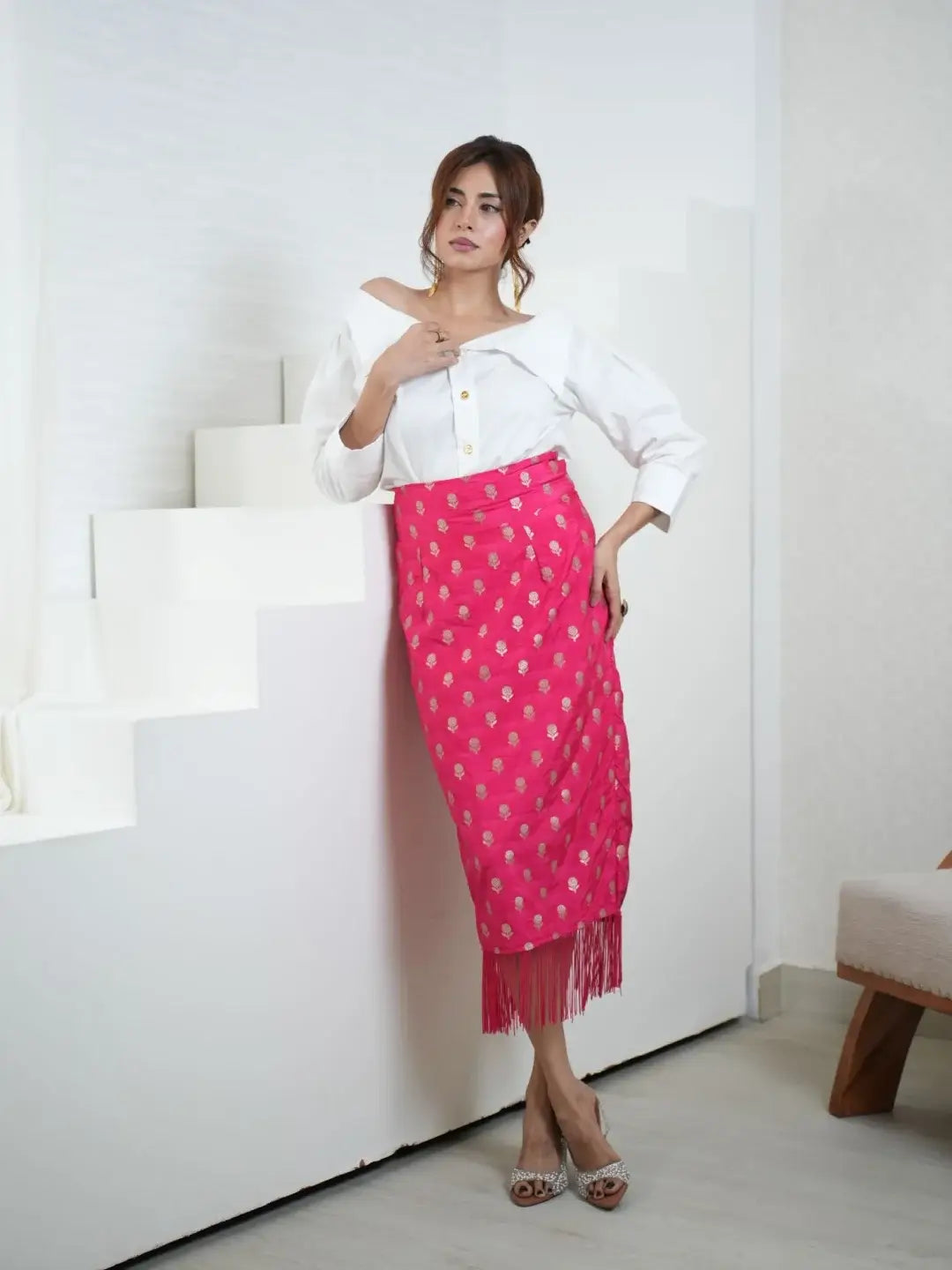 Sassy in banarsi skirt set