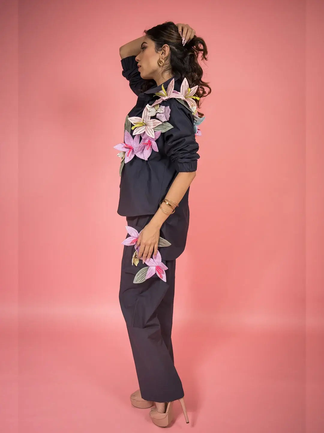 Gul 3D Co-ord Navy