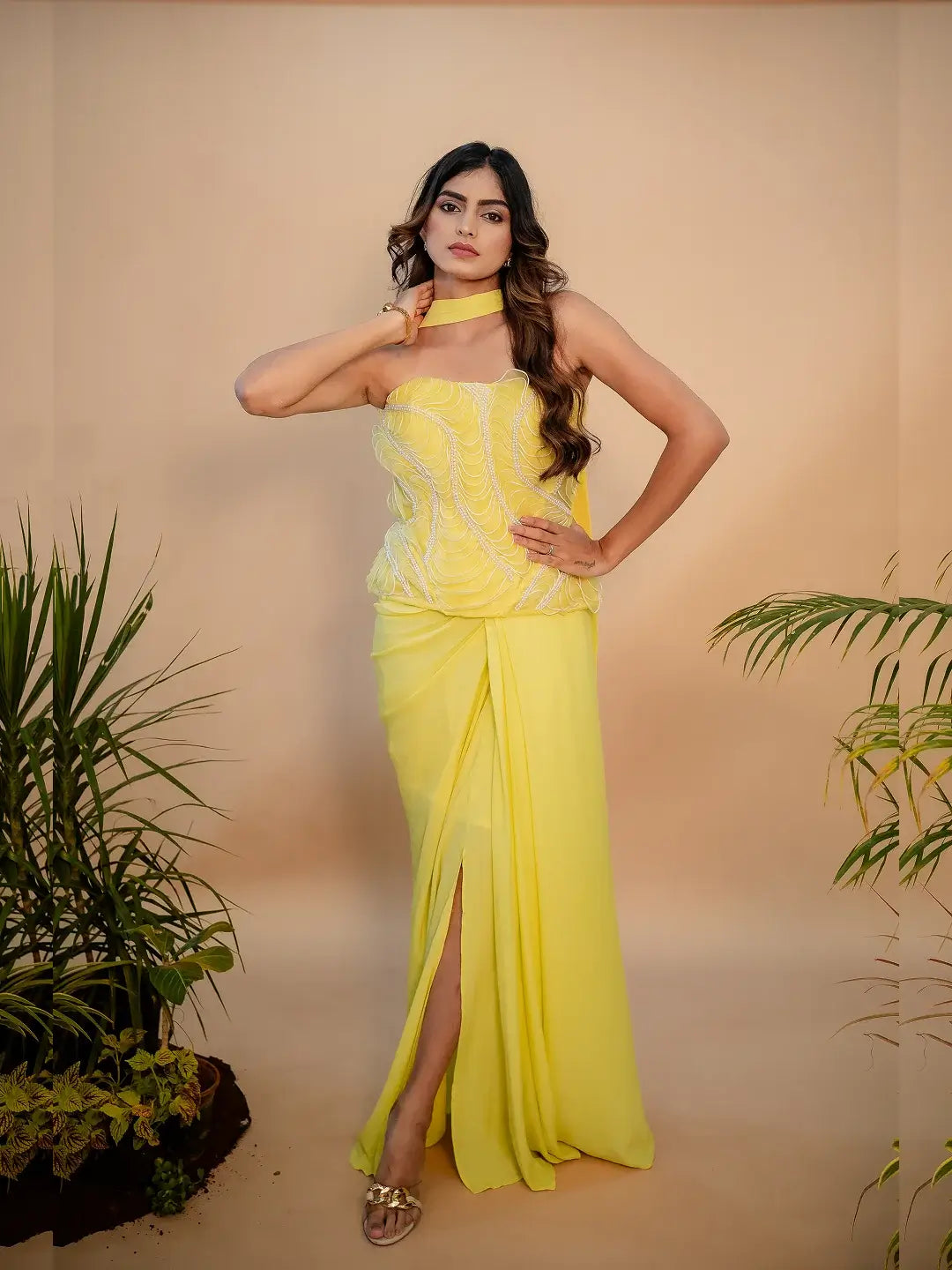 Inaya Embellished Corset Set