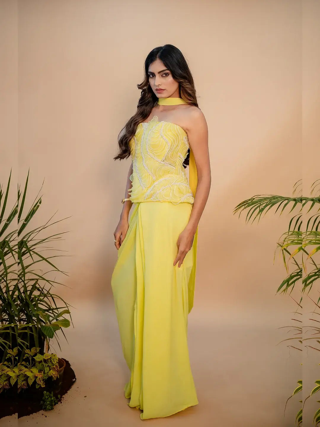 Inaya Embellished Corset Set