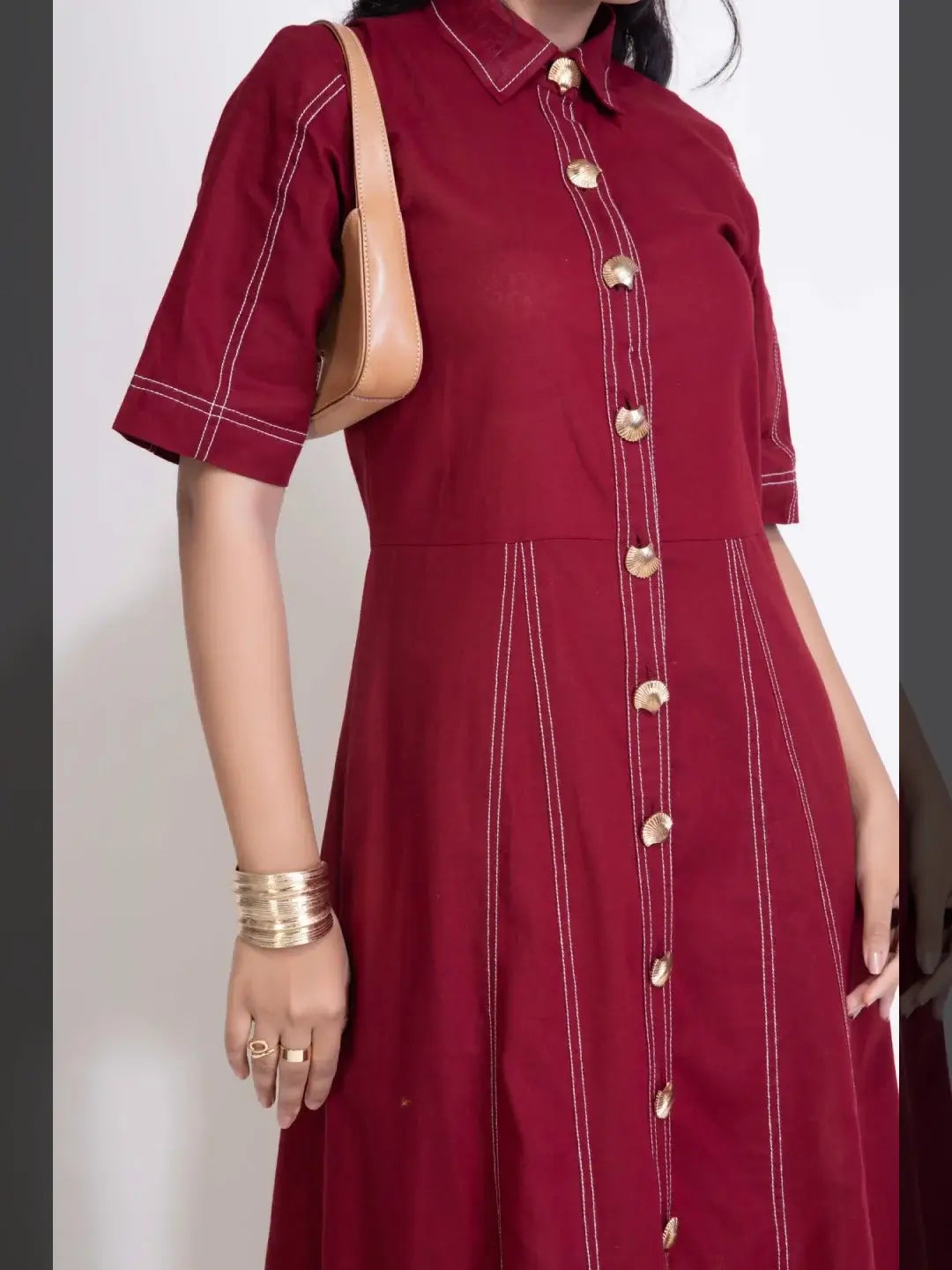 Sienna Shell Dress Cherry