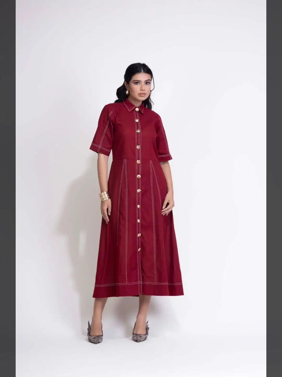 Sienna Shell Dress Cherry