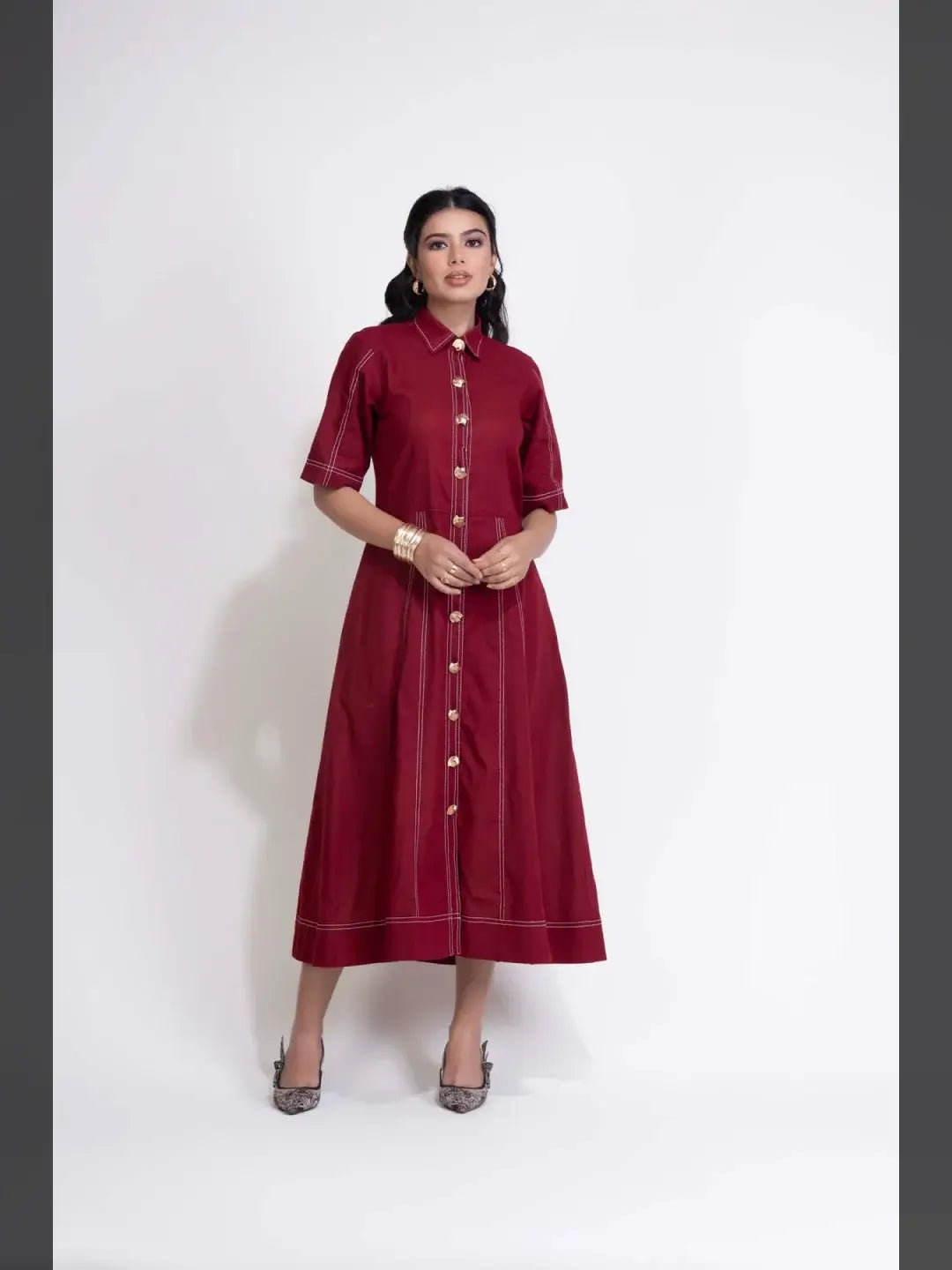 Sienna Shell Dress Cherry