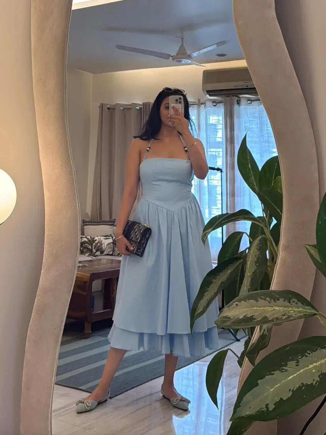 Elsa Blue halter Dress