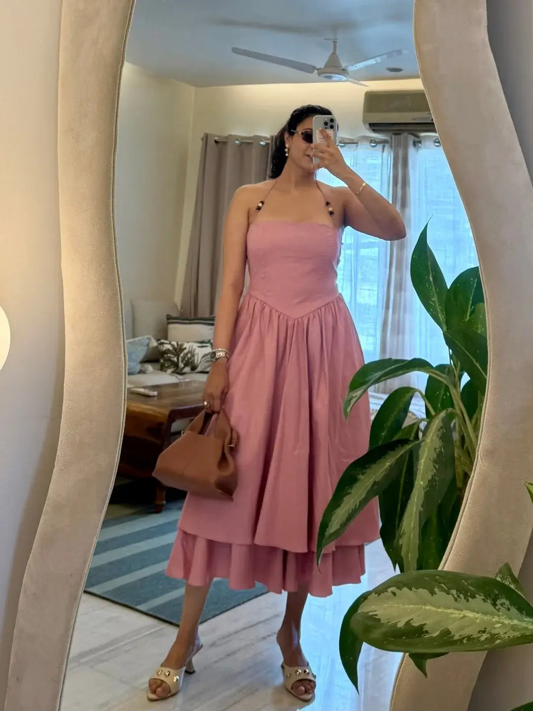 CANDY pink halter Dress
