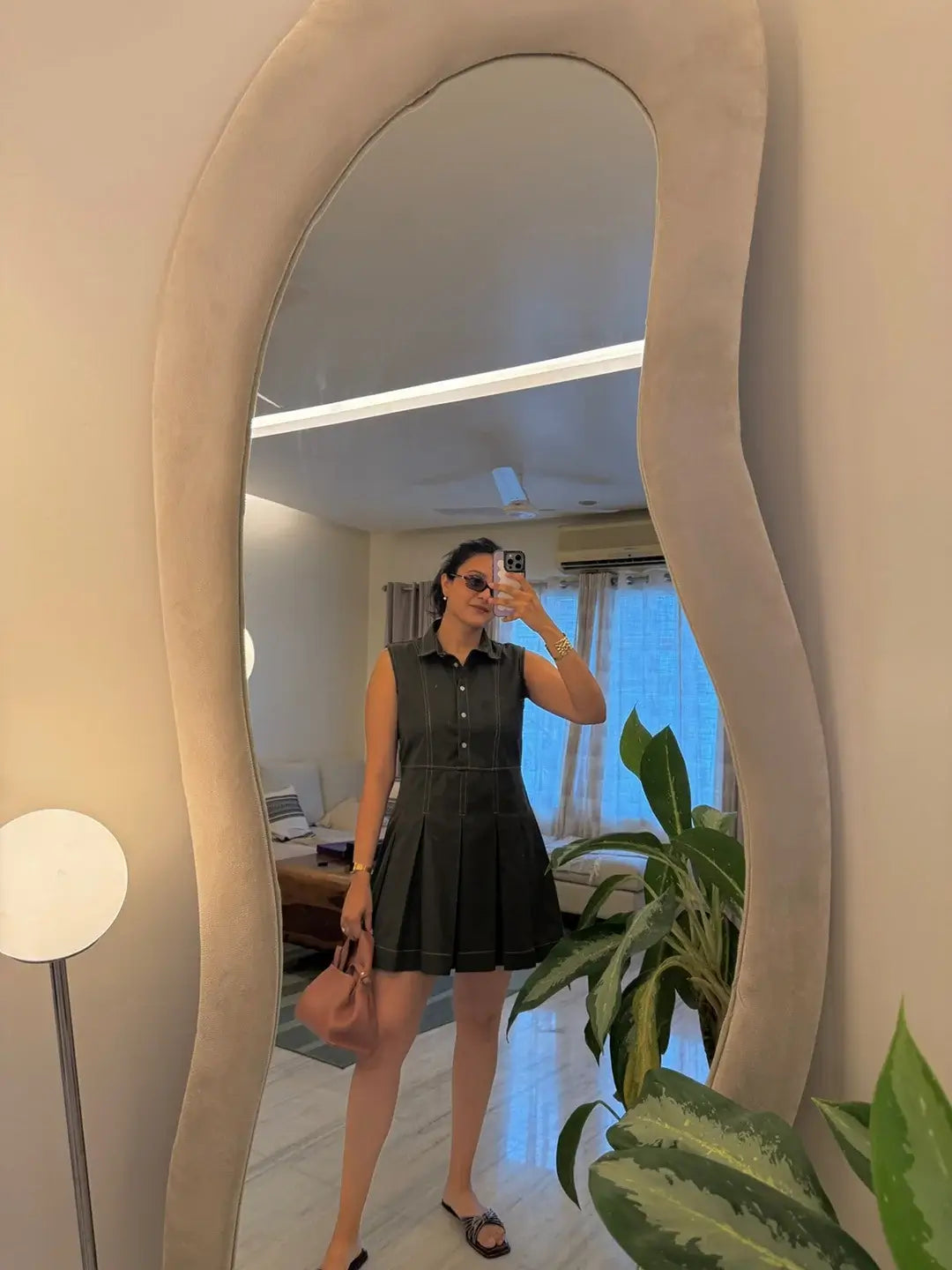 OLIVE TENNIS DRESS
