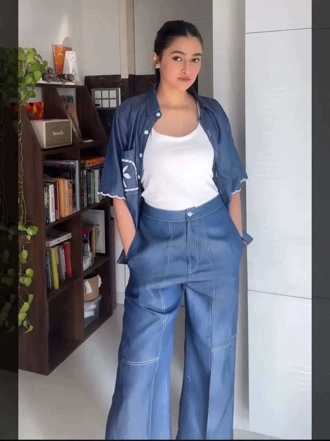Palm Denim Set