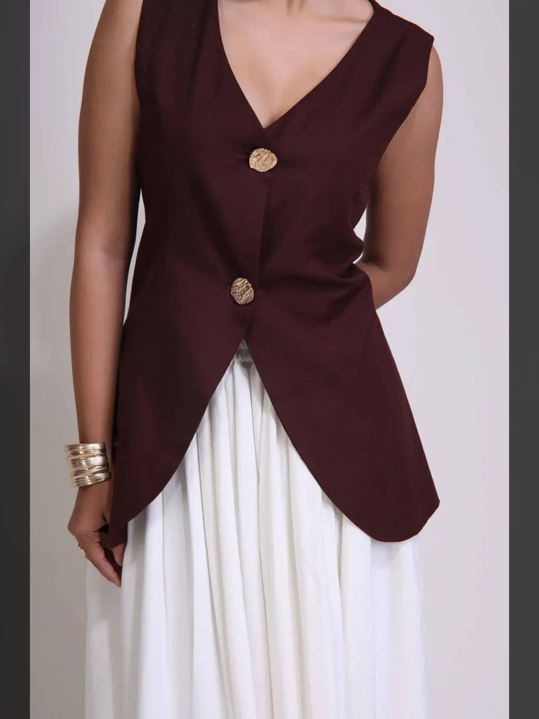 mocha waistcoat