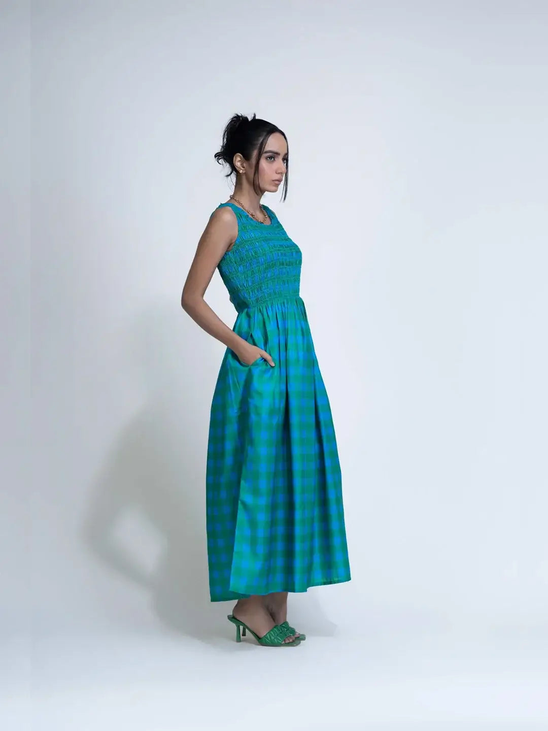 Checkered Dress Iris