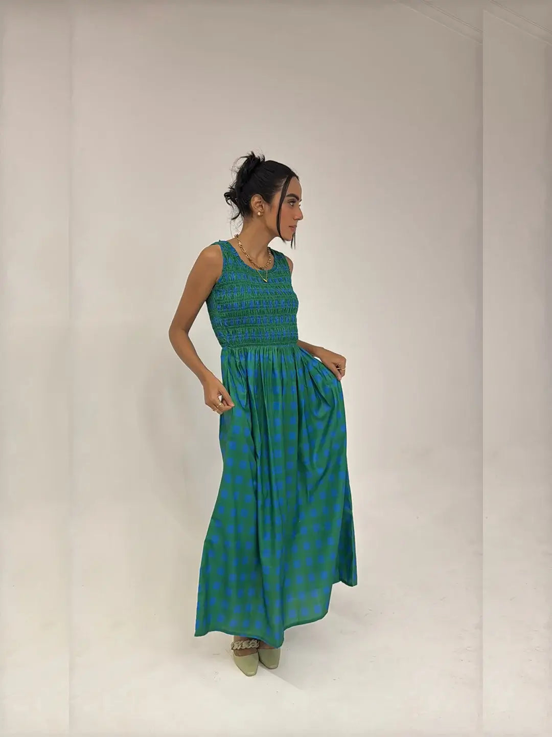Checkered Dress Iris