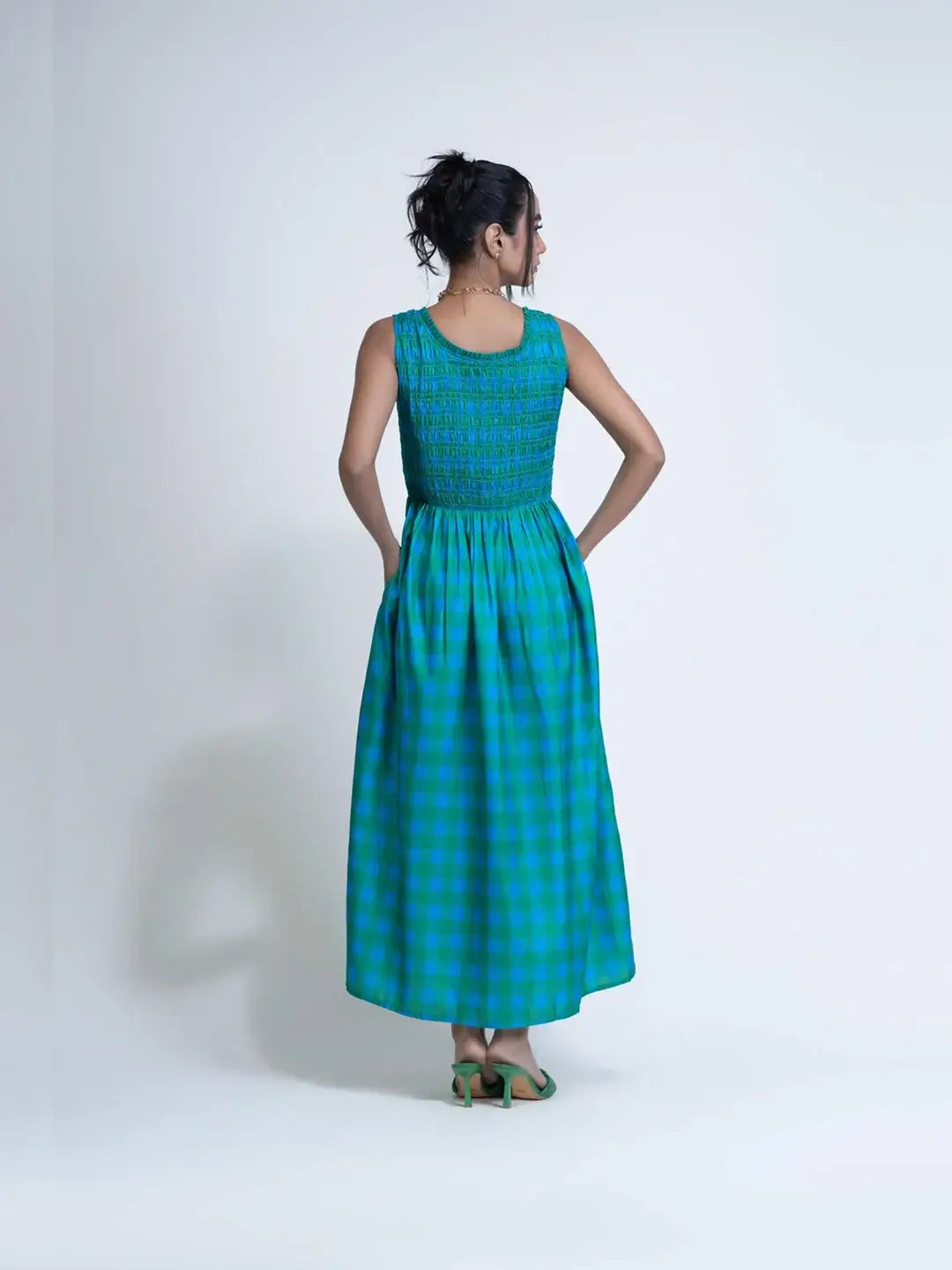 Checkered Dress Iris