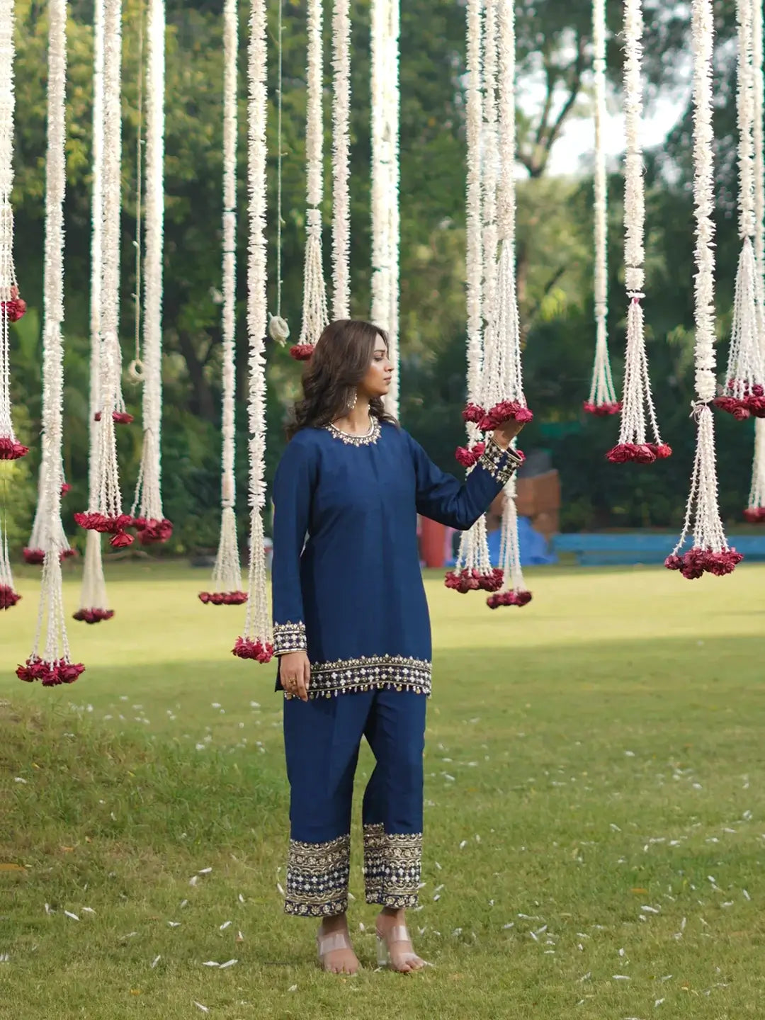 Blue Handwork Co-ord Set