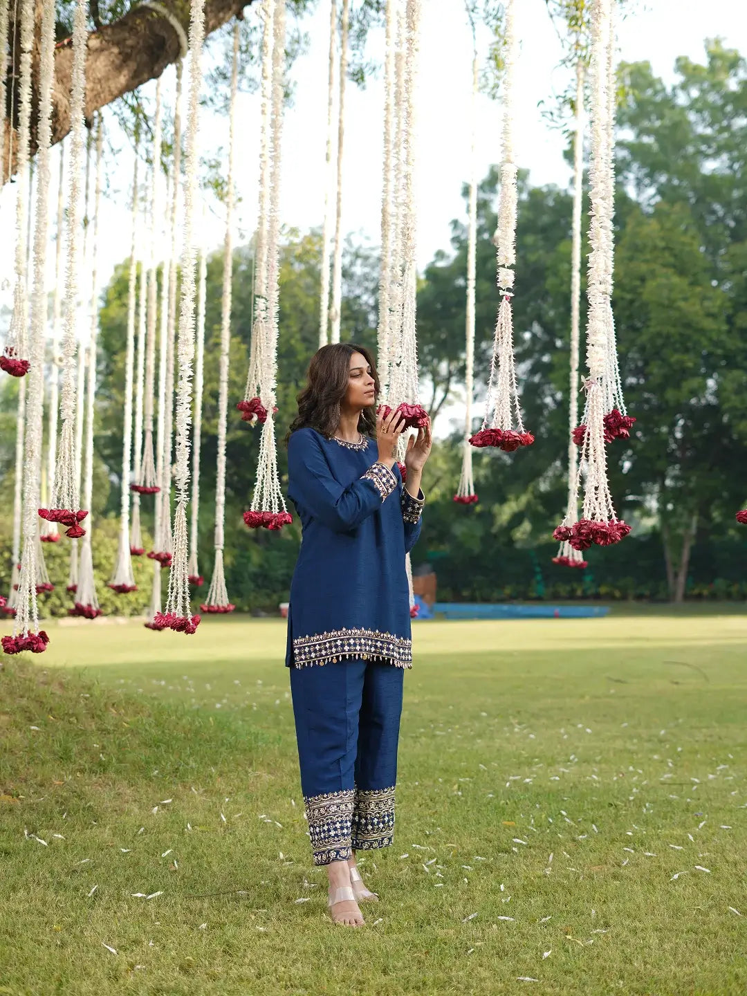 Blue Handwork Co-ord Set