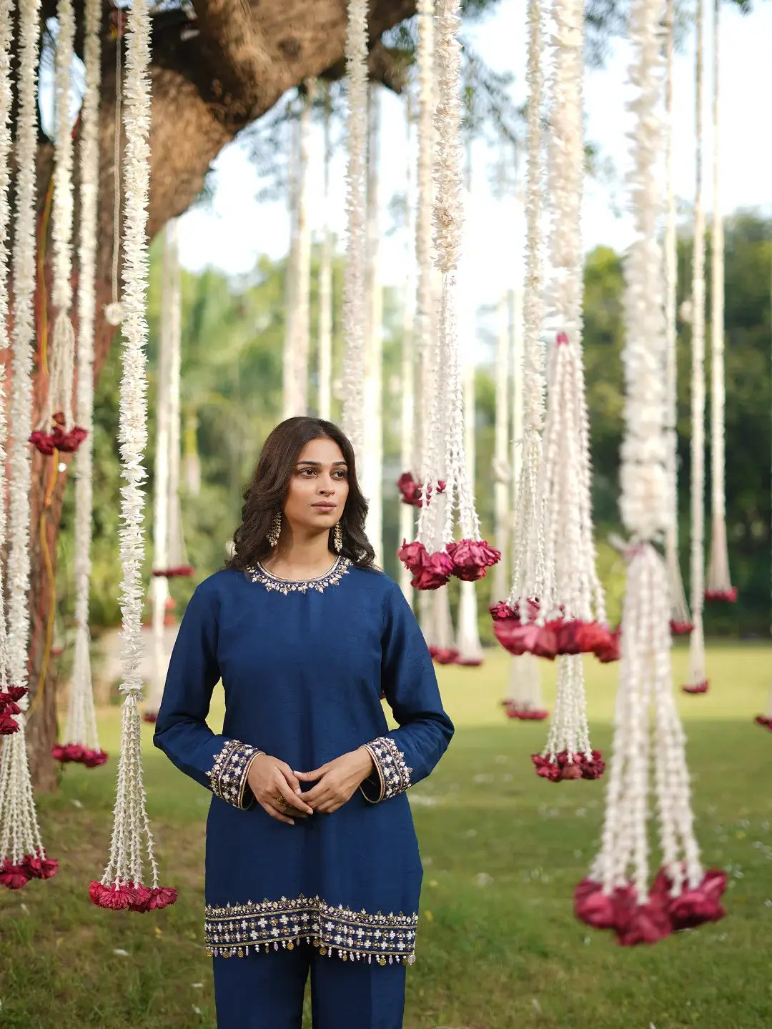 Blue Handwork Co-ord Set