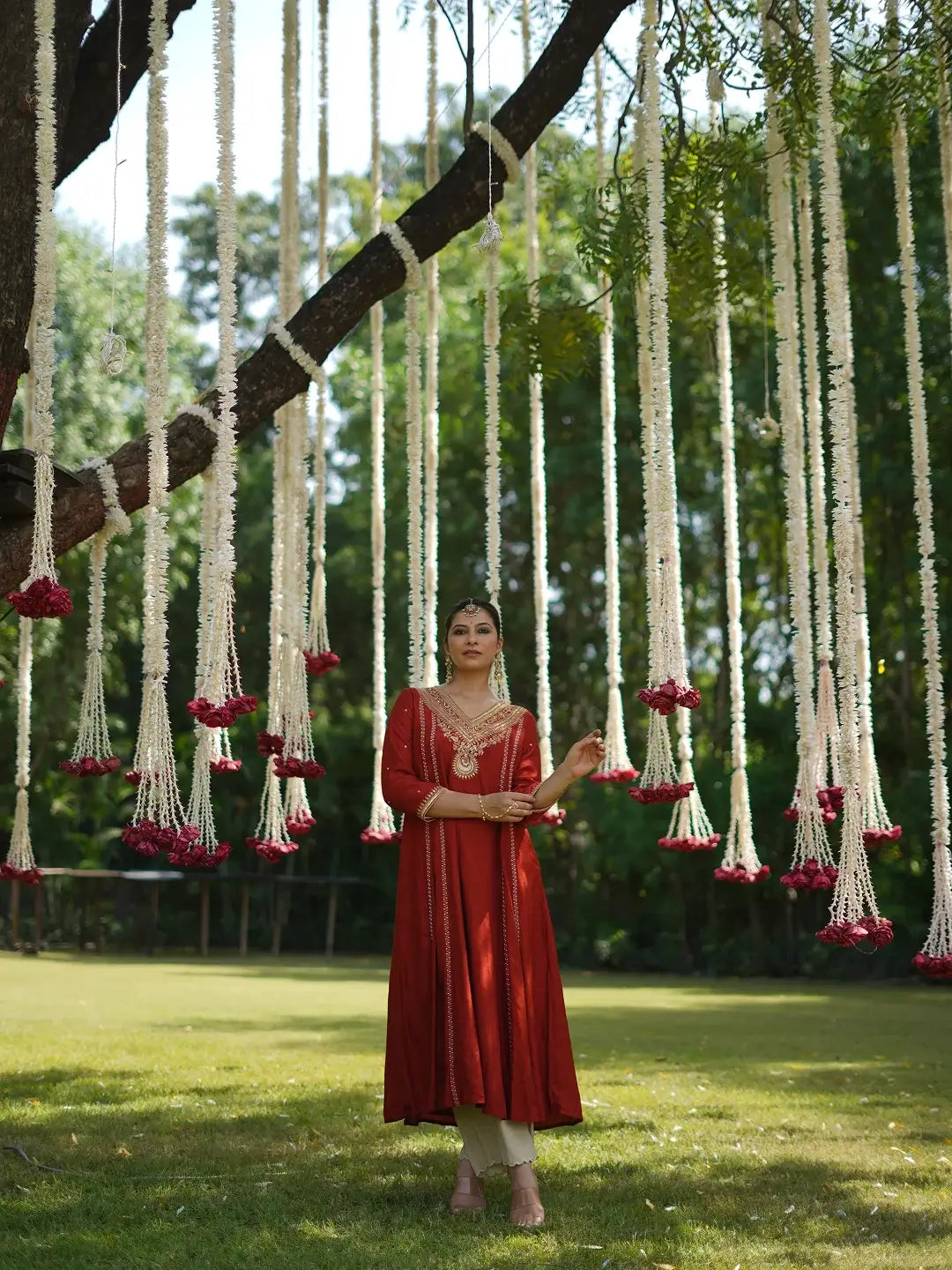 Maroon kurta set