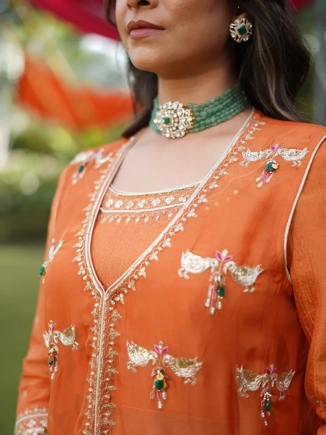 Pumpkin Orange Jacket Set