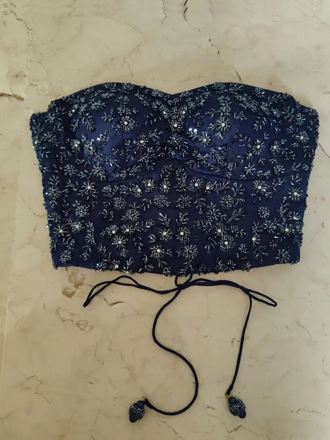 Pre-draped Saree With Corset