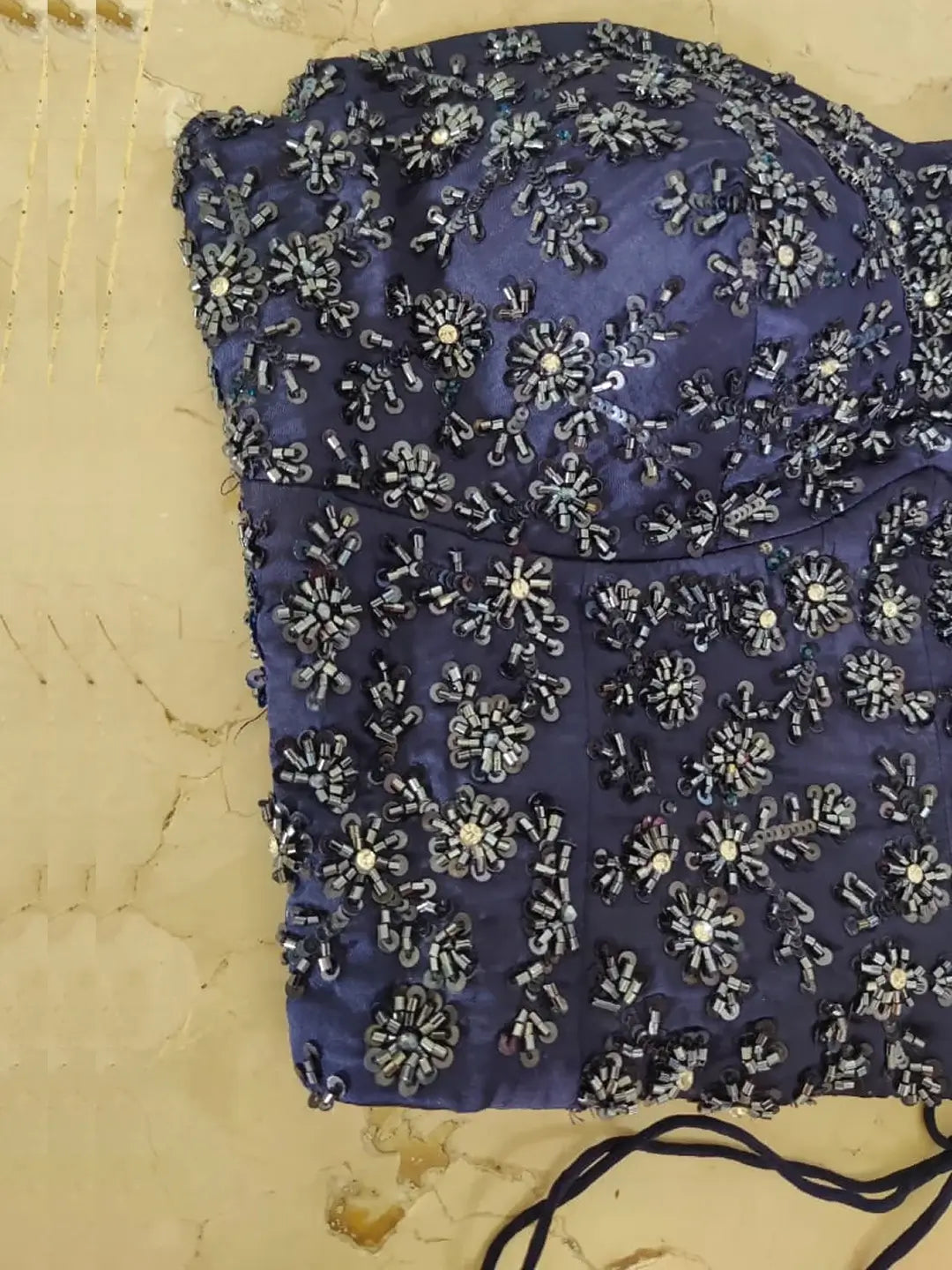 Pre-draped Saree With Corset