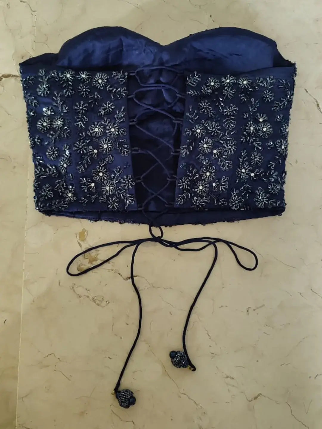 Pre-draped Saree With Corset