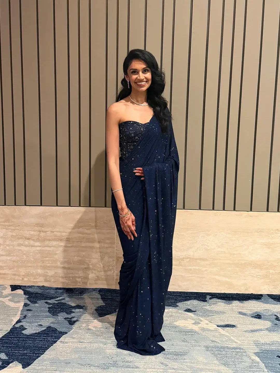 Pre-draped Saree With Corset