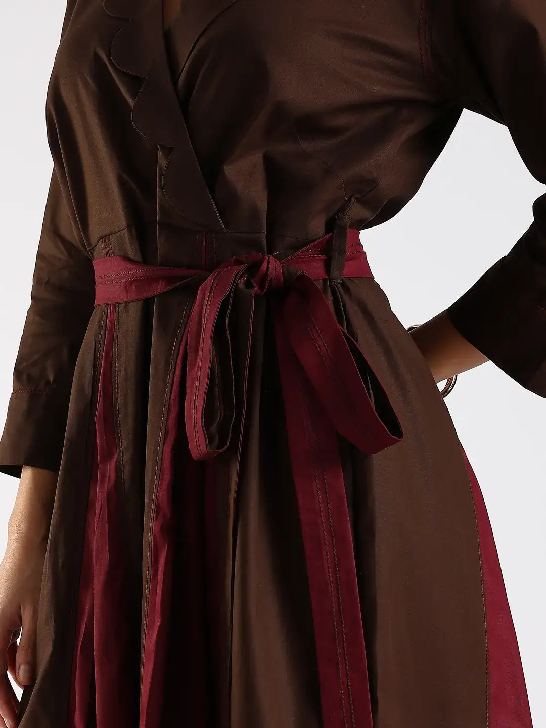 The Scallop Fold Dress