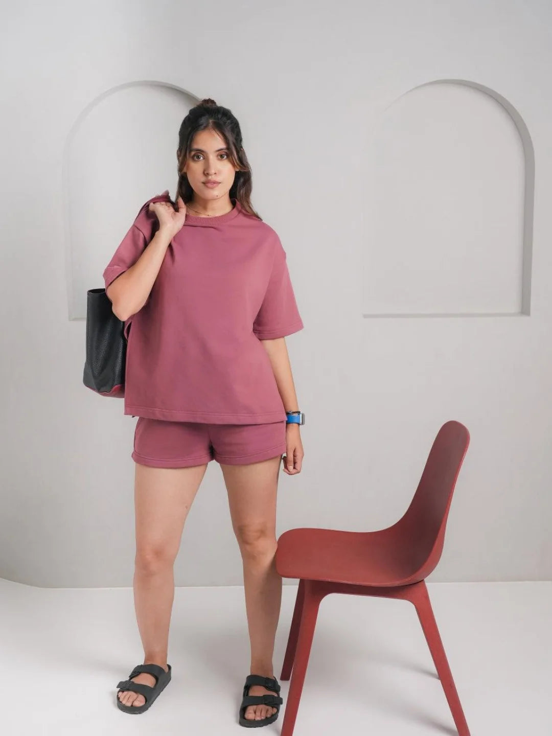Azalea Knitted Oversized Top & Shorts Set