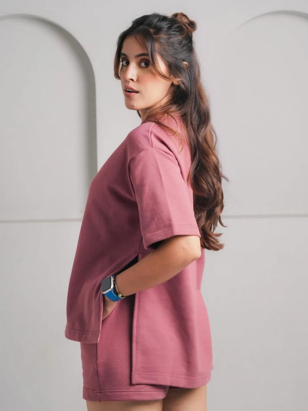 Azalea Knitted Oversized Top & Shorts Set