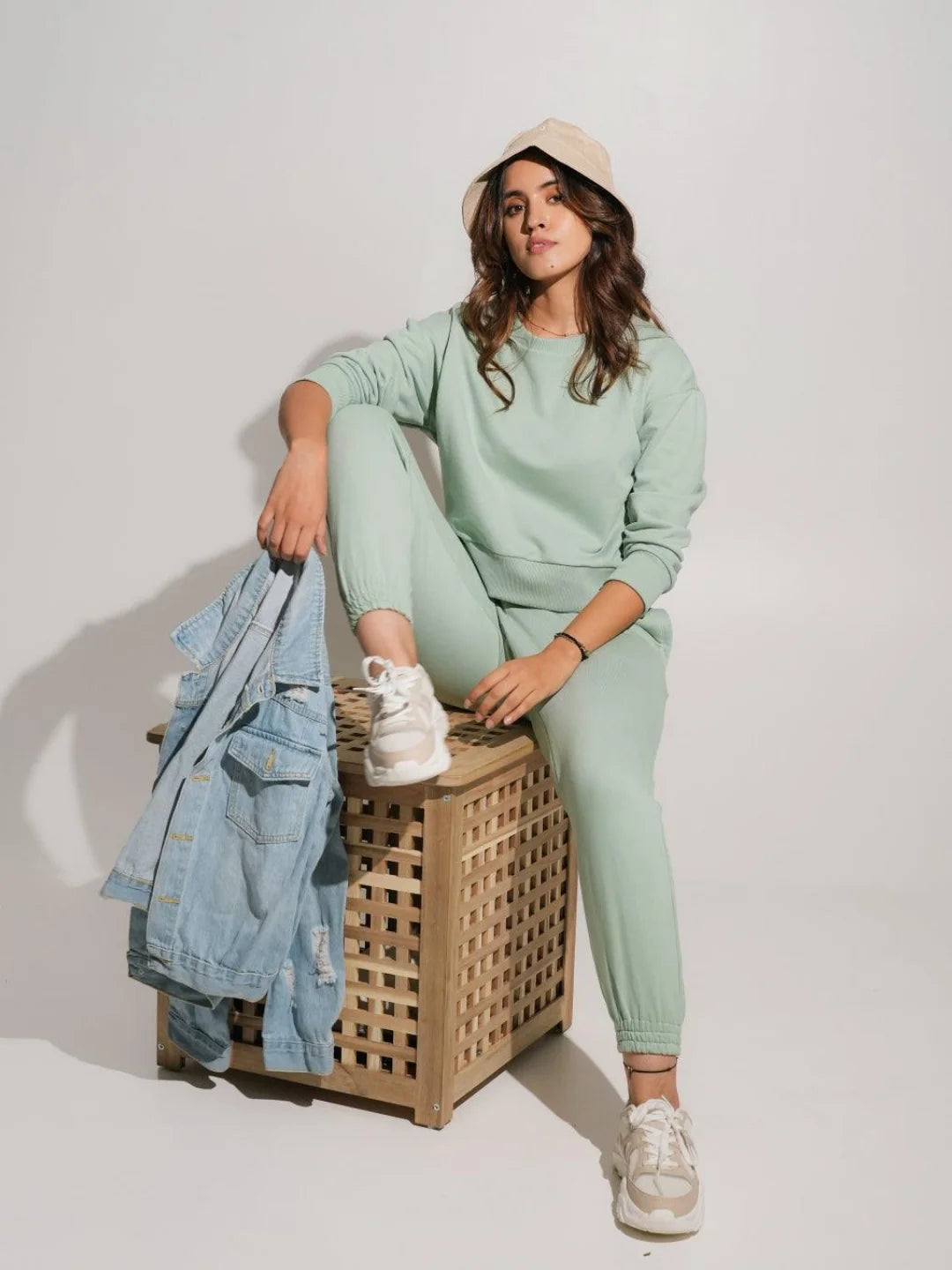 Aurora Knitted Oversized Sweatshirt & Joggers Set