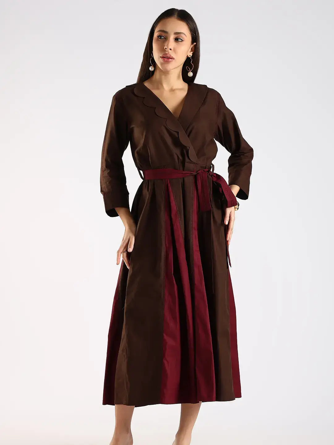 The Scallop Fold Dress