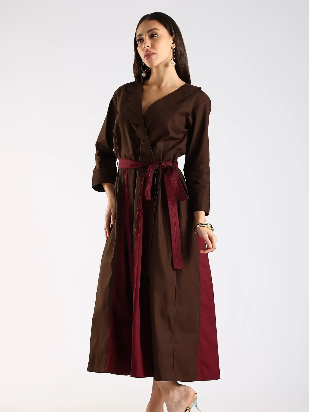 The Scallop Fold Dress