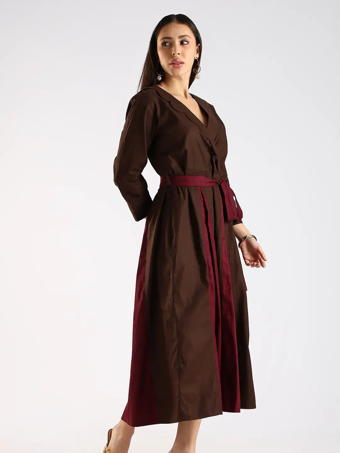 The Scallop Fold Dress