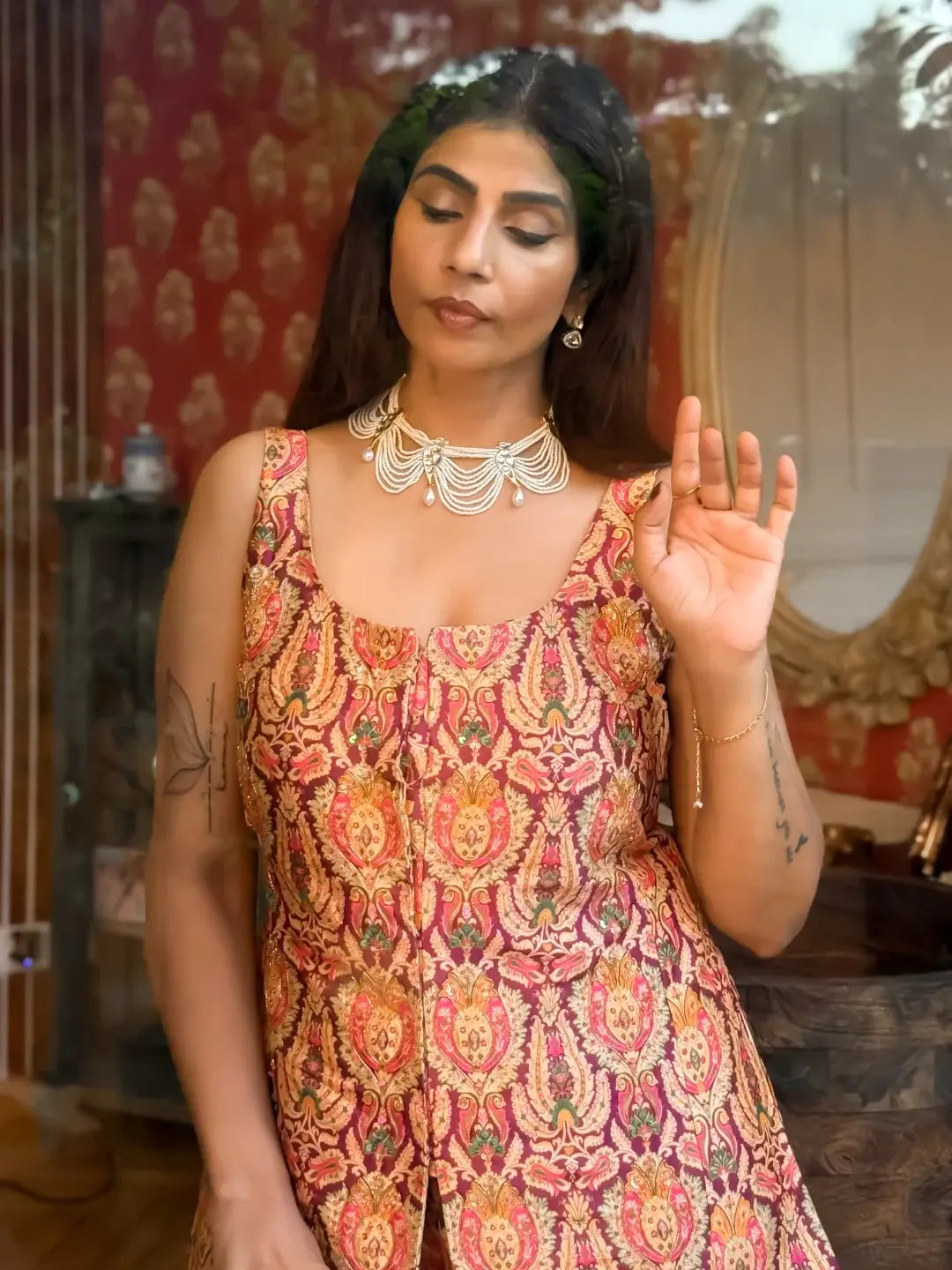Royal Soiree silk set