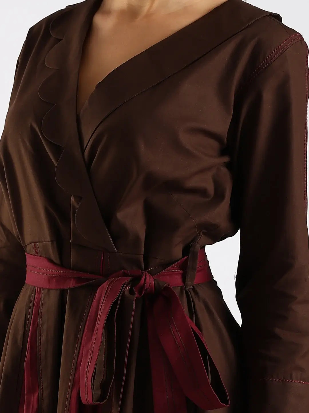 The Scallop Fold Dress