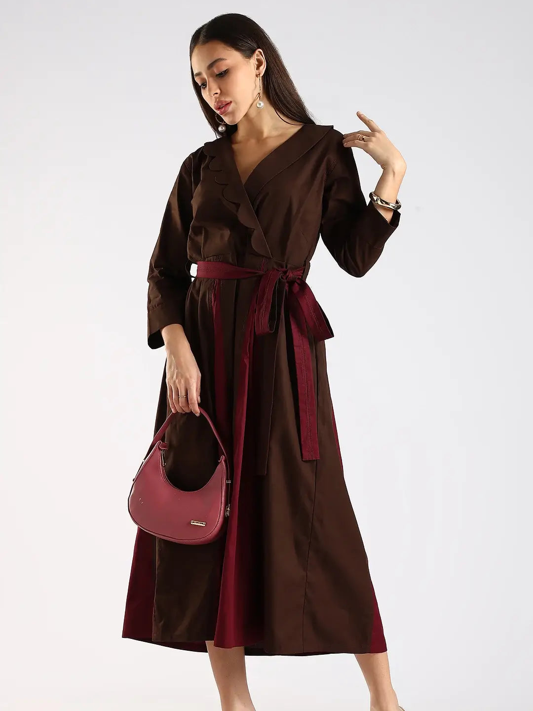 The Scallop Fold Dress