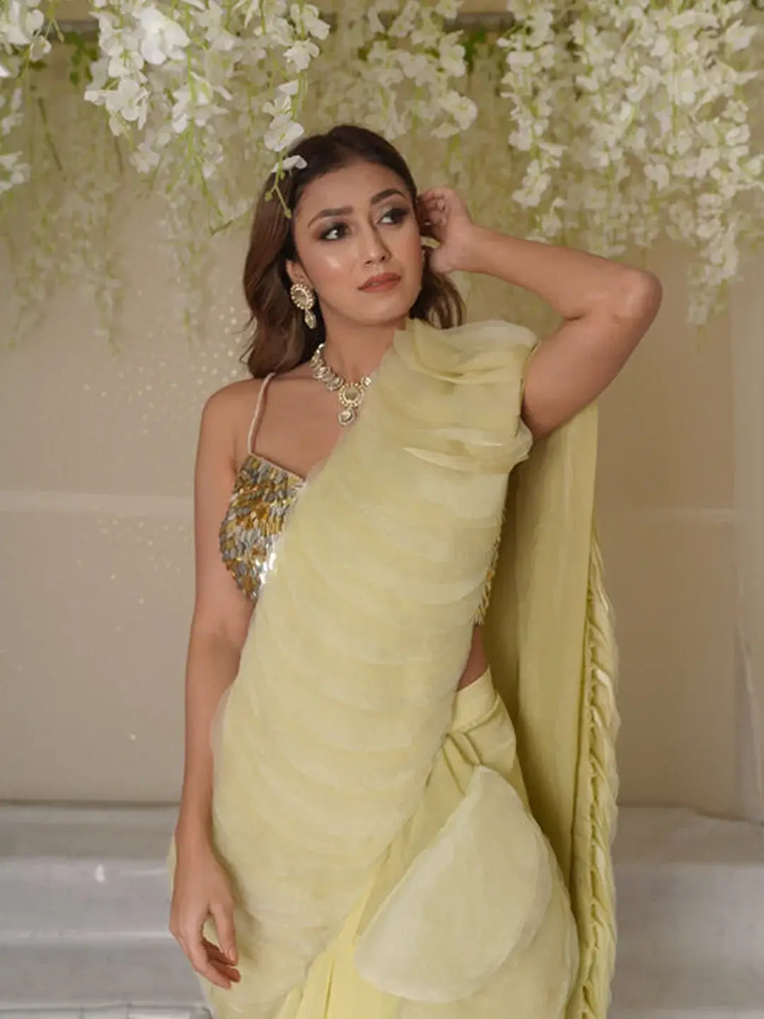 Aurora Textured Draped Saree