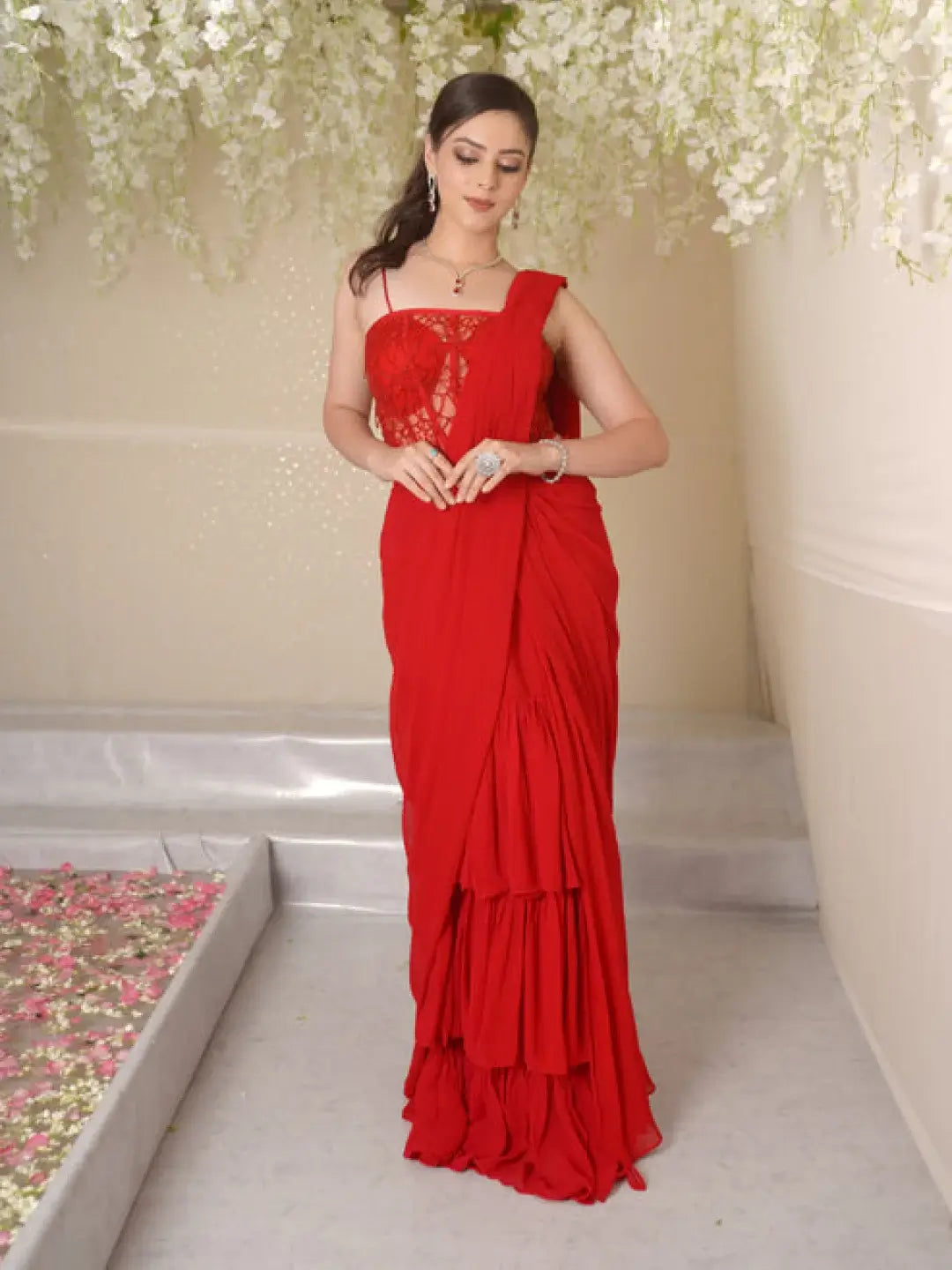 Amayra Corset Draped Saree