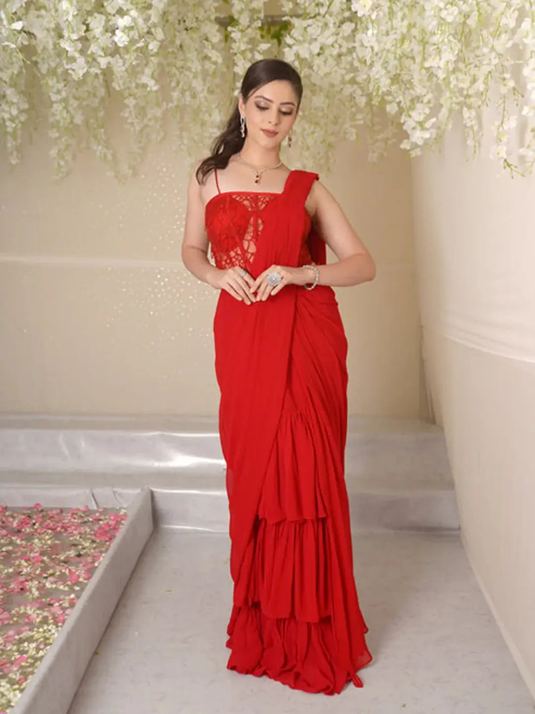 Amayra Corset Draped Saree