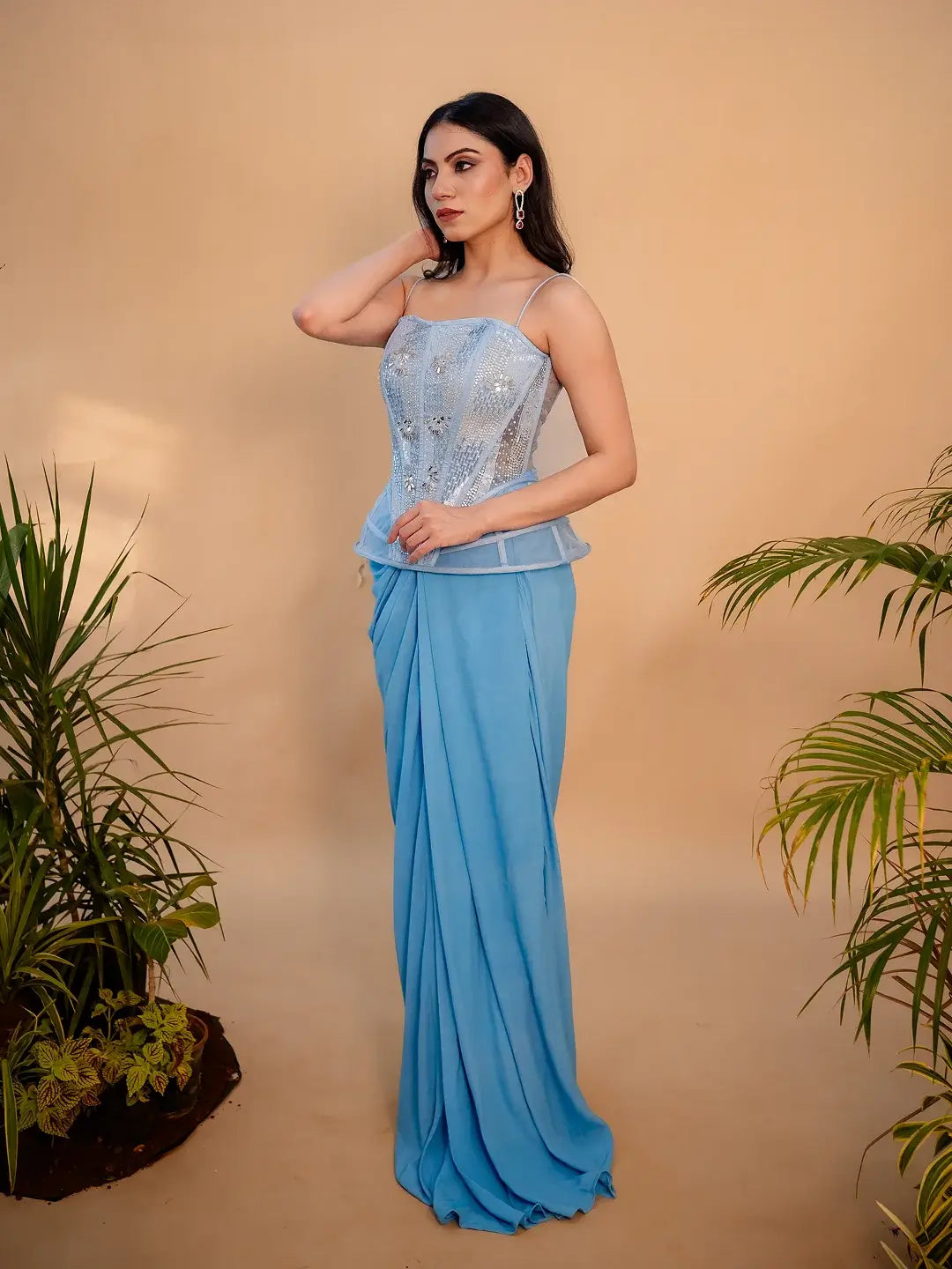 Kavya Embellished Corset Set